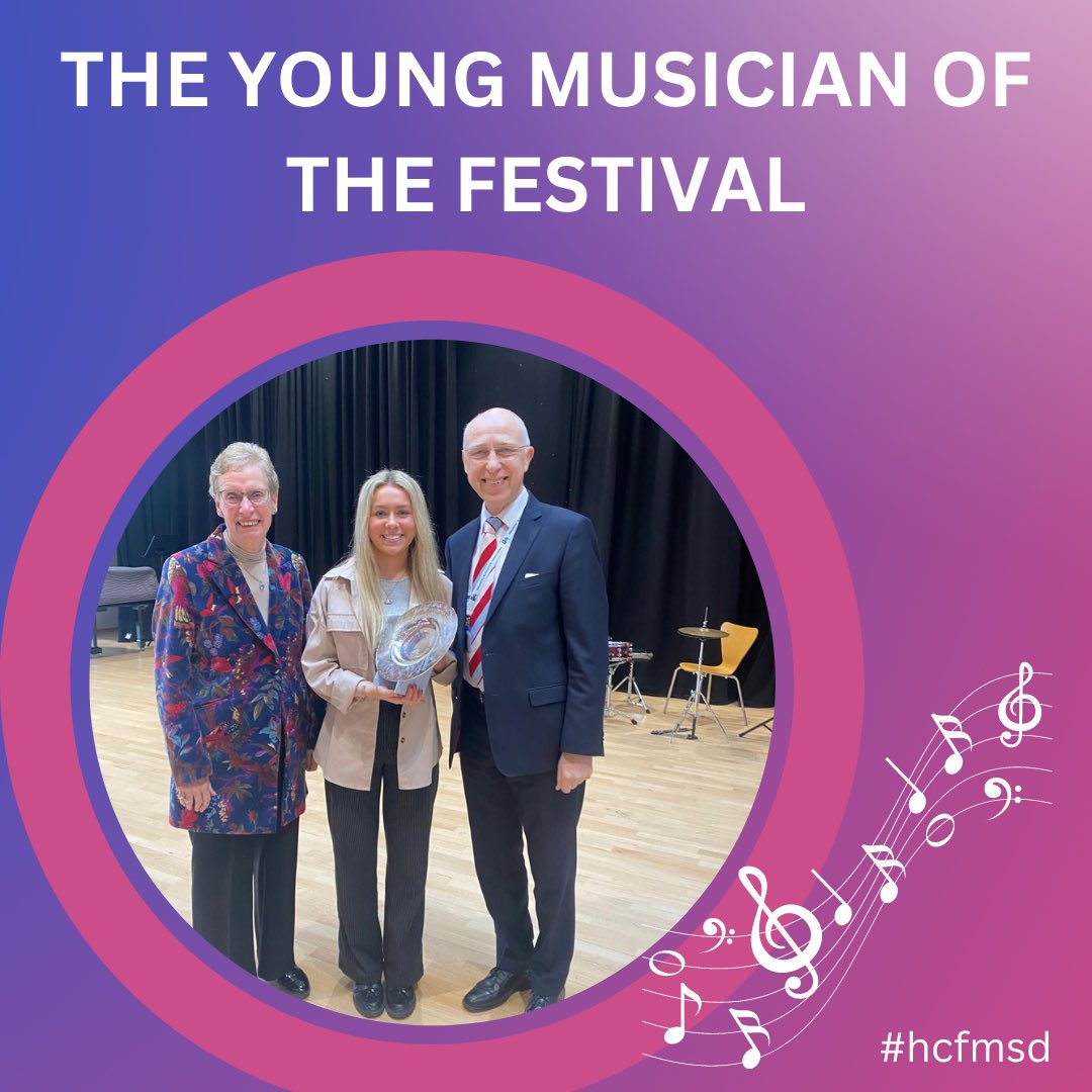 hcf4msd's tweet image. The young musician of the festival is our woodwind player Alannah, congratulations! #hcfmsd #musicfestival #harrogatemusic