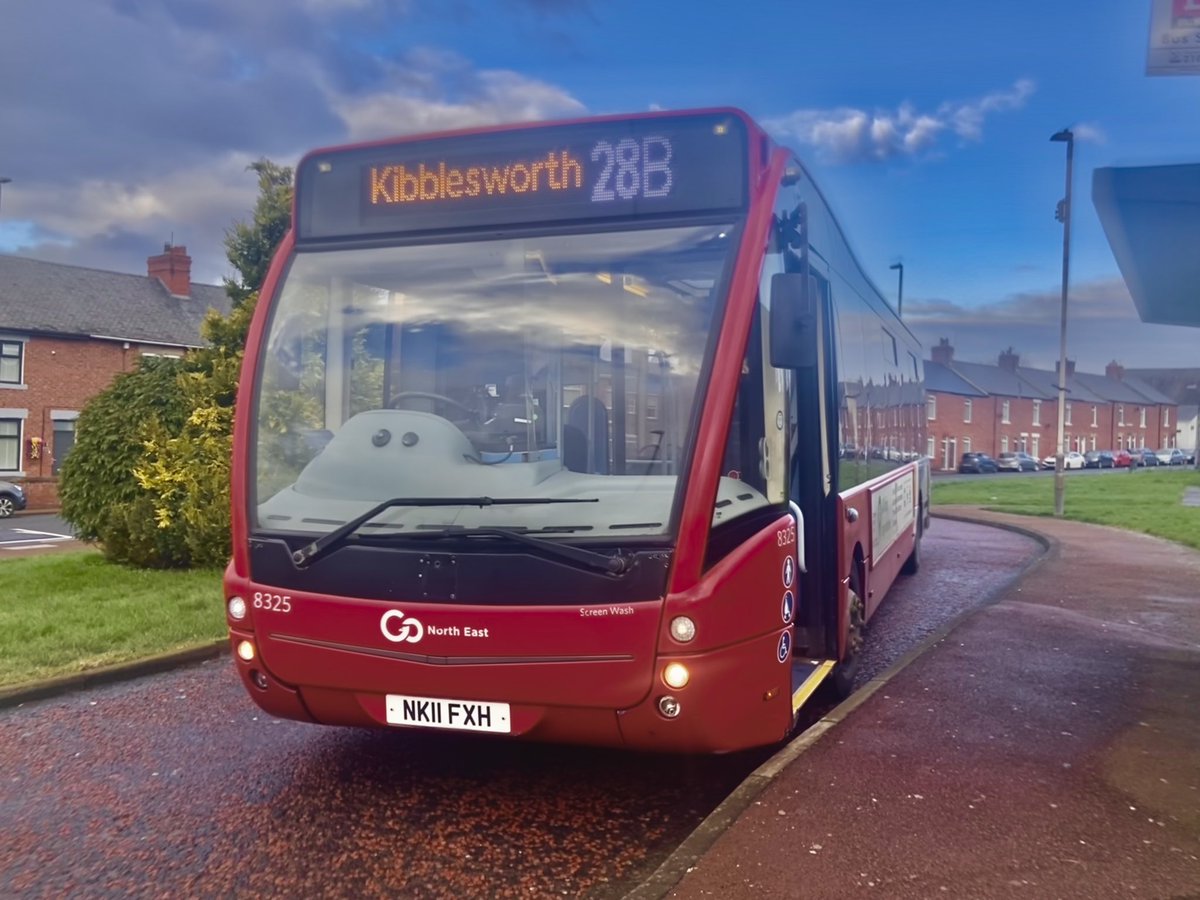 thatNEbusdriver's tweet image. Been a while since I was last here….

Shift on a different rota today for a change of scenery! Out with 8325 on the 28/28B!

#busdriver #optare #versa #cloudy #bluesky