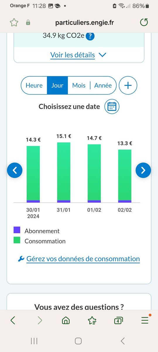 Cozic3's tweet photo. @ENGIEpartFR Comment pouvez-vous m'expliquer 100% d'augmentation avec une consommation en baisse de 10 % ? Vos conseillers restent muets , ils sont très bien éduqués. Vos pratiques sont abjectes et méritent d'être dénoncées. https://t.co/CatSHKxQ3p