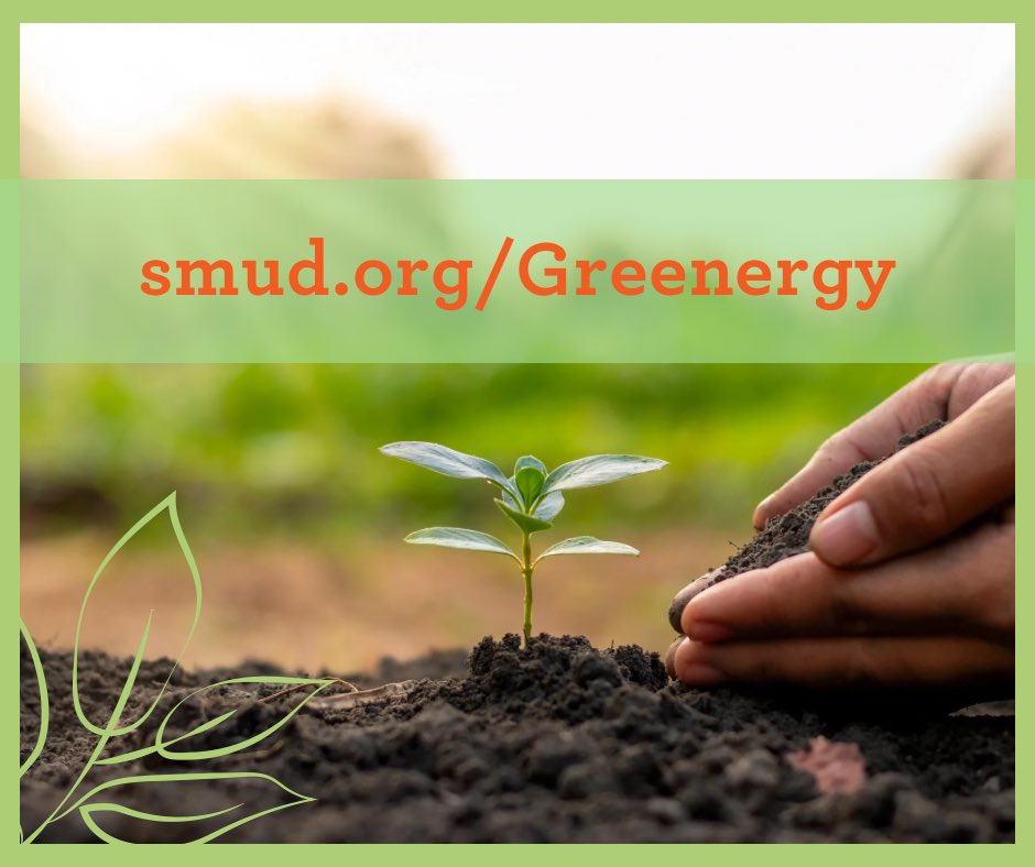 Today let's paint the town green! Speaking of green, don't forget about our Greenergy program! Enroll by visiting smud.org/Greenergy. Join us in making a difference by supporting renewable energy initiatives. Together we can create a greener, more sustainable future.