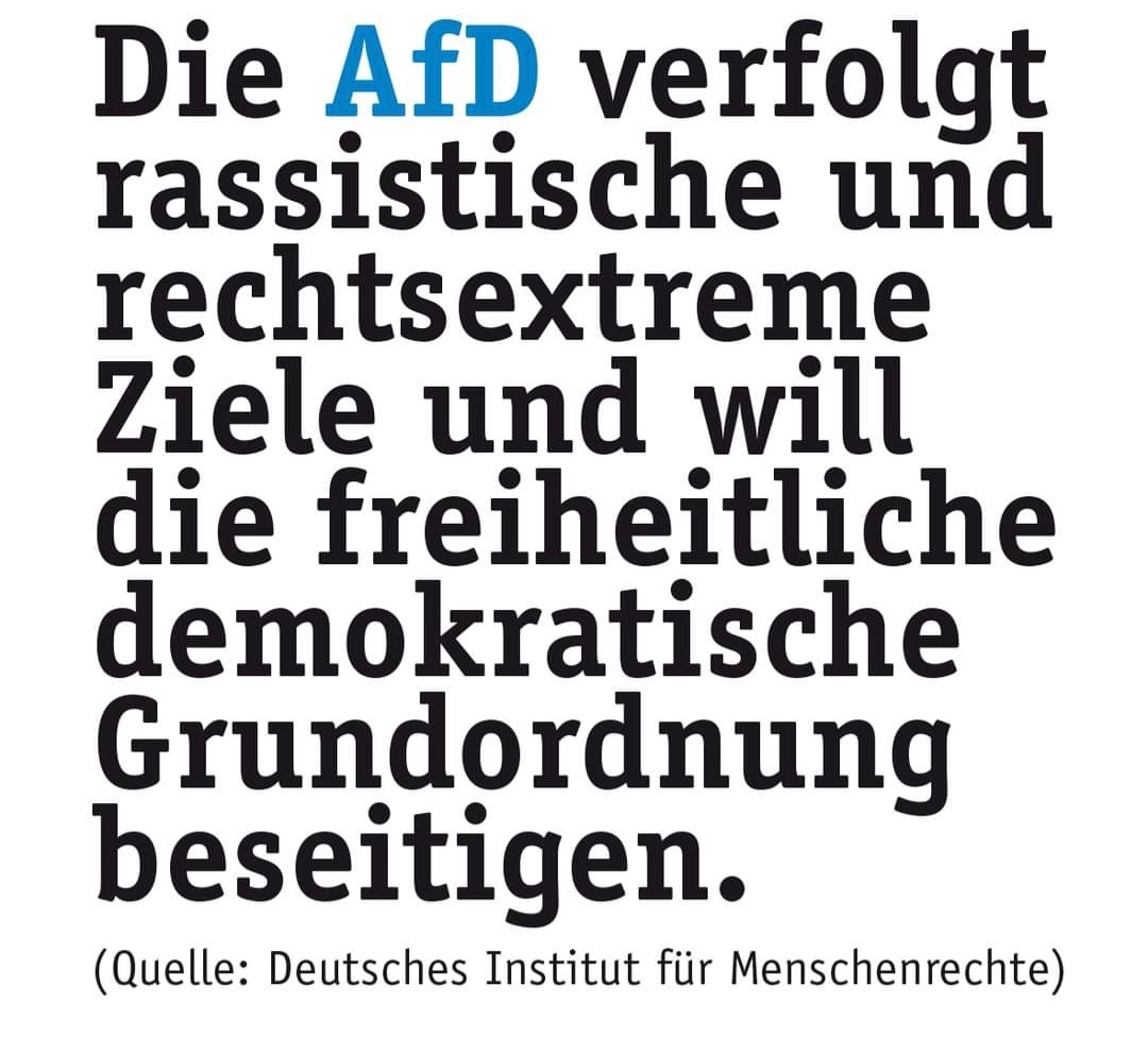 JrgBehlen's tweet photo. Nur mal so zur Information.☝️
#AfDgehoertnichtzuDeutschland 
#wirsindmehr https://t.co/NgjG3iQnRT