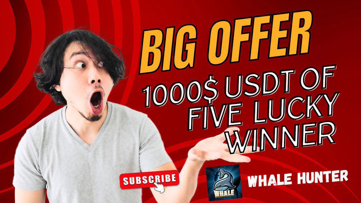Crypto Whale Global (@cryptowhale1988) on Twitter photo Dear Community,
We are thrilled to arrange a big giveaway of 1000$ for 5 lucky Winners for passing 2 years successfully
✅ Rules:
👉 Follow <a href="/CryptoWhale1988/">Crypto Whale Global</a>
👉 Like
👉 Retweet and Tag 3 friends
✅ Runtime: 7 days.
✅Winners list will be published on 25 March.
✅ Reward Dear Community,
We are thrilled to arrange a big giveaway of 1000$ for 5 lucky Winners for passing 2 years successfully
✅ Rules:
👉 Follow <a href="/CryptoWhale1988/">Crypto Whale Global</a>
👉 Like
👉 Retweet and Tag 3 friends
✅ Runtime: 7 days.
✅Winners list will be published on 25 March.
✅ Reward
