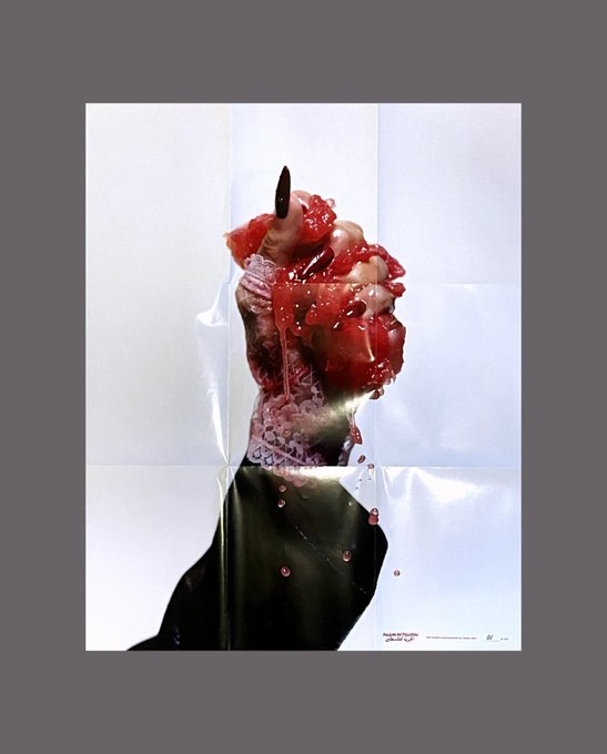 Shot by Harley Weir, art direction by Jonny Lu. Editioned double sided poster, t shirt, and 1of1 signed