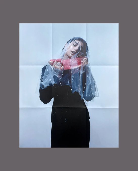 Shot by Harley Weir, art direction by Jonny Lu. Editioned double sided poster, t shirt, and 1of1 signed