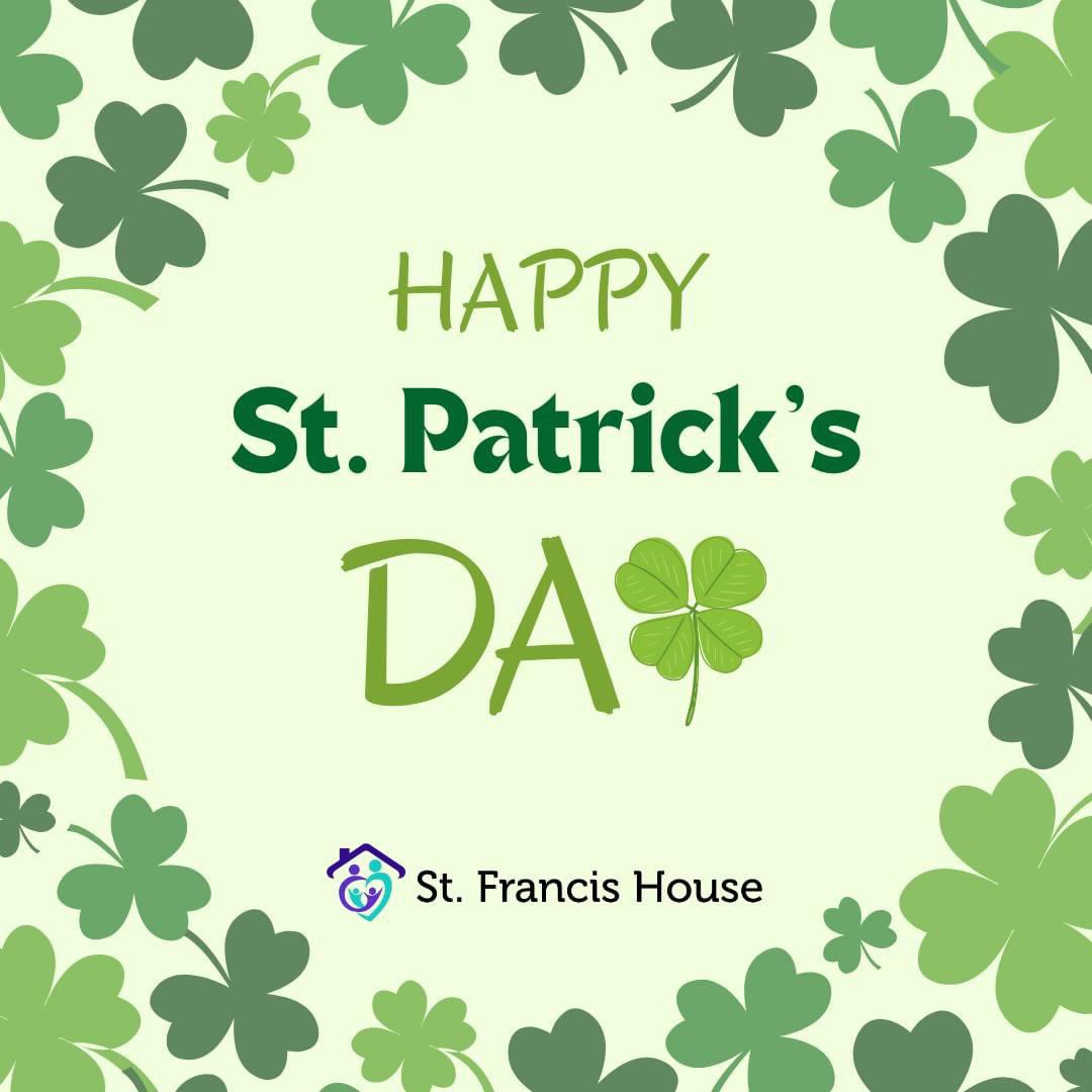 #HappyStPatricksDay from the team at St. Francis House! ☘️