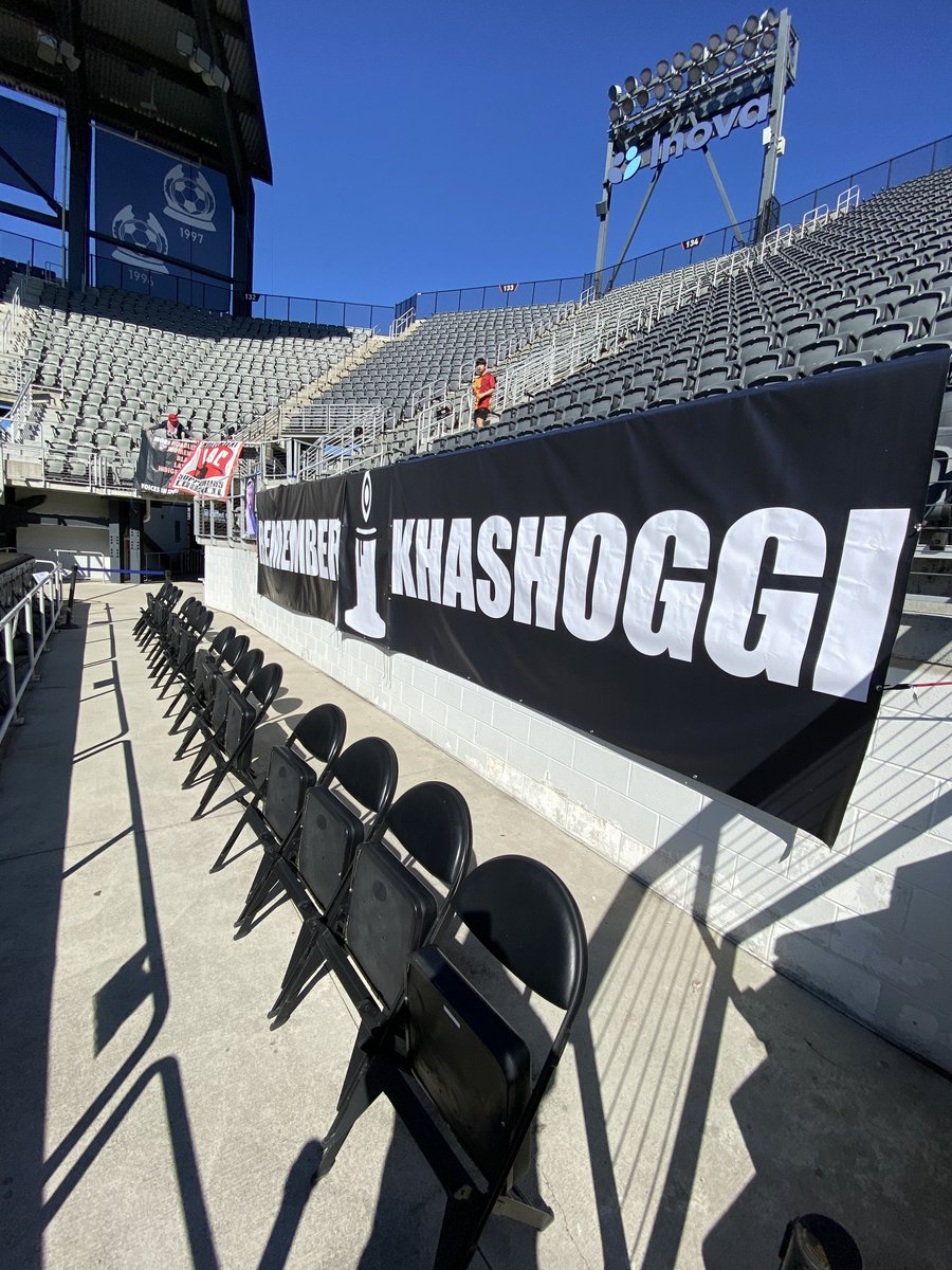 BuzzardPointSoc's tweet image. Yesterday was not the result we wanted, but a great job to everyone involved with the banners displayed yesterday. #VamosUnited #AudiNotSaudi