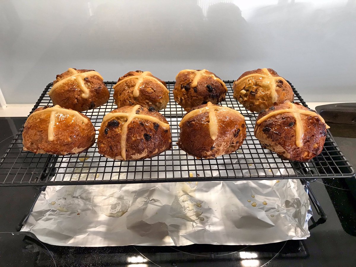 Well, they’re hot, and they’ve got a cross on them, so I think they meet the design spec. #glutenfreebaking @theloopywhisk