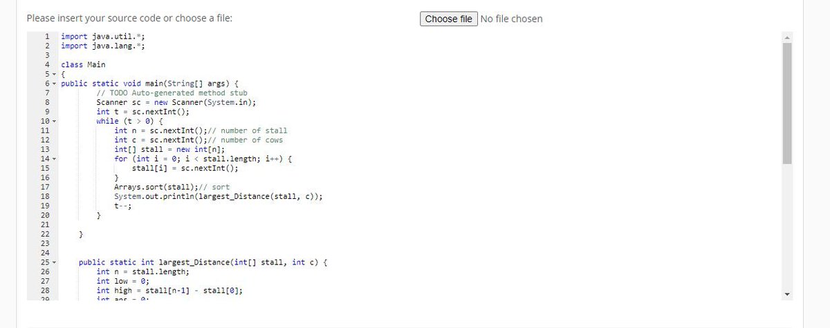 swarupdcs's tweet image. 🏆 Just conquered the &quot;Aggressive Cows&quot; challenge on SPOJ! 🐮💻 
#SPOJ  #CodingChallenge #Algorithm 

Question Link: spoj.com/problems/AGGRC…