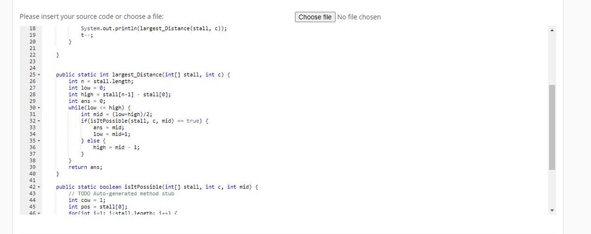swarupdcs's tweet image. 🏆 Just conquered the &quot;Aggressive Cows&quot; challenge on SPOJ! 🐮💻 
#SPOJ  #CodingChallenge #Algorithm 

Question Link: spoj.com/problems/AGGRC…