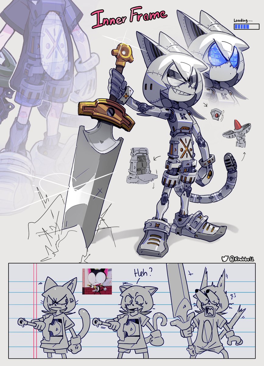 here's the Inner Frame design #サイボーグクロちゃん #fanart