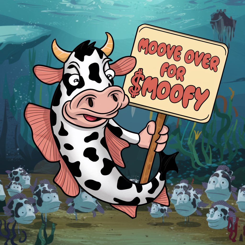 moofy_sol's tweet photo. big shoutout to our strong $MOOFY's community. 🐮🐟

some crazy meme right there, super bullish 🐮🐟 https://t.co/nKNnv2ZJDW