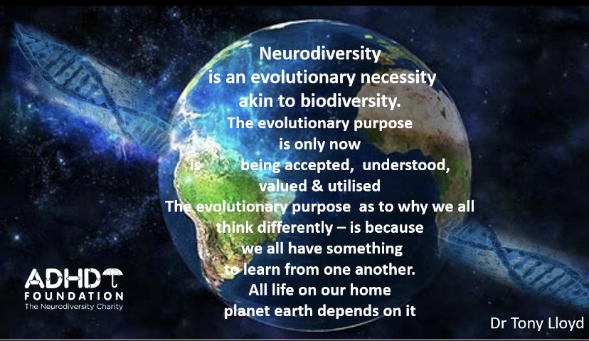 Neurodiversity Celebration Week 18th-25th March 2024.
The evolutionary purpose why everyone’s brain is as unique as their fingerprints is because we all have something to learn from each other. The sum is greater than the parts. #NeurodiversityCelebrationWeek <a href="/NCWeek/">Neurodiversity Celebration Week</a>
