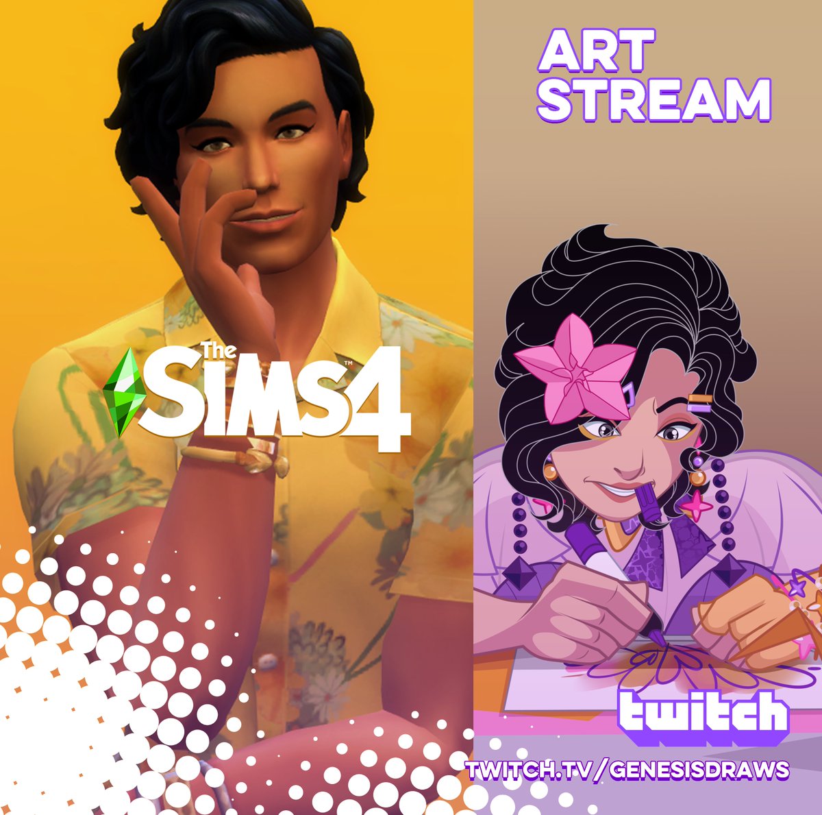 ✨Hi everyone! ✨

 We'll be live in 5 minutes to do art AND play The Sims! Make sure to not miss out!  | 1:00 AM PHST | 9:00 AM PST |  1:00 PM EST |  5:00 PM UKST I

#twitch #twichstreamer #art #thesims
