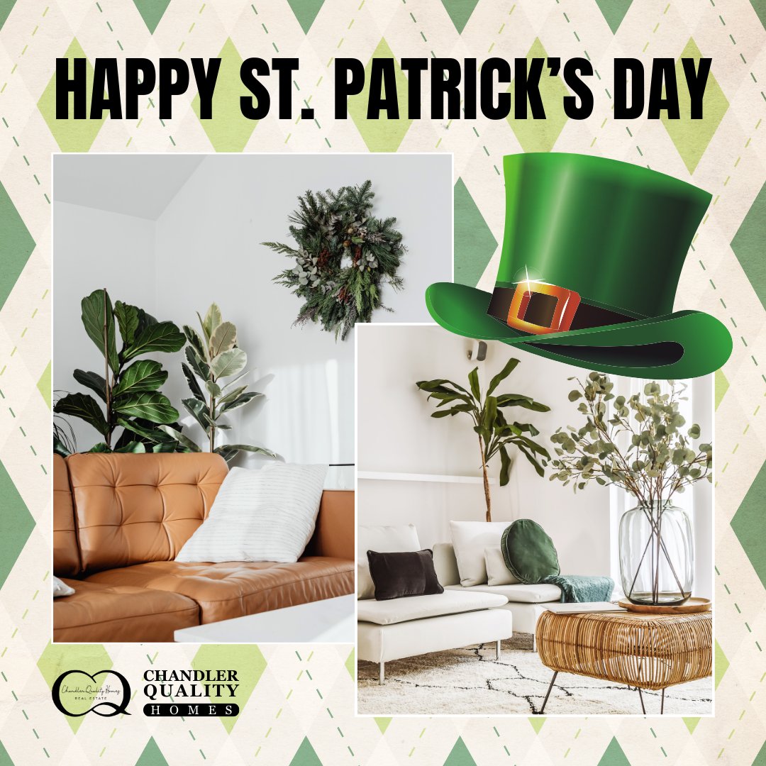 Today, let's add green to everything, even our homes! Wear green to avoid pinches and maybe find some luck! Share your greenest moments below! 🏡💚

#StPatricksDayHome #LuckyCharms #GreenDecor #IrishAtHeart #HomeIsWhereTheLuckIs #ShamrockStyle #PotsOfGoldAndRainbows