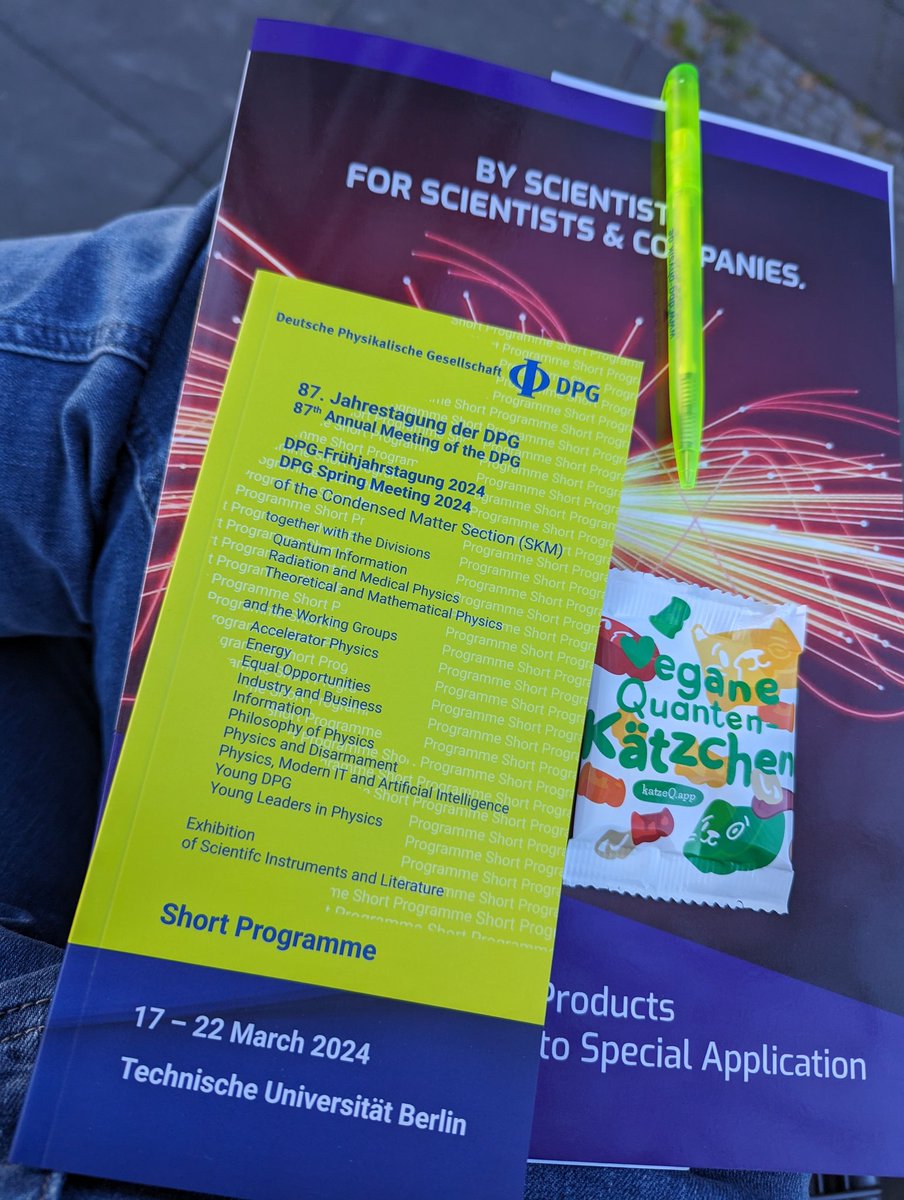 Starting the week of conference in Berlin with the bienvenue package... Looking forward to passionating talks 🥰
Also... No DPG Notebook 🥹
#DPG2024