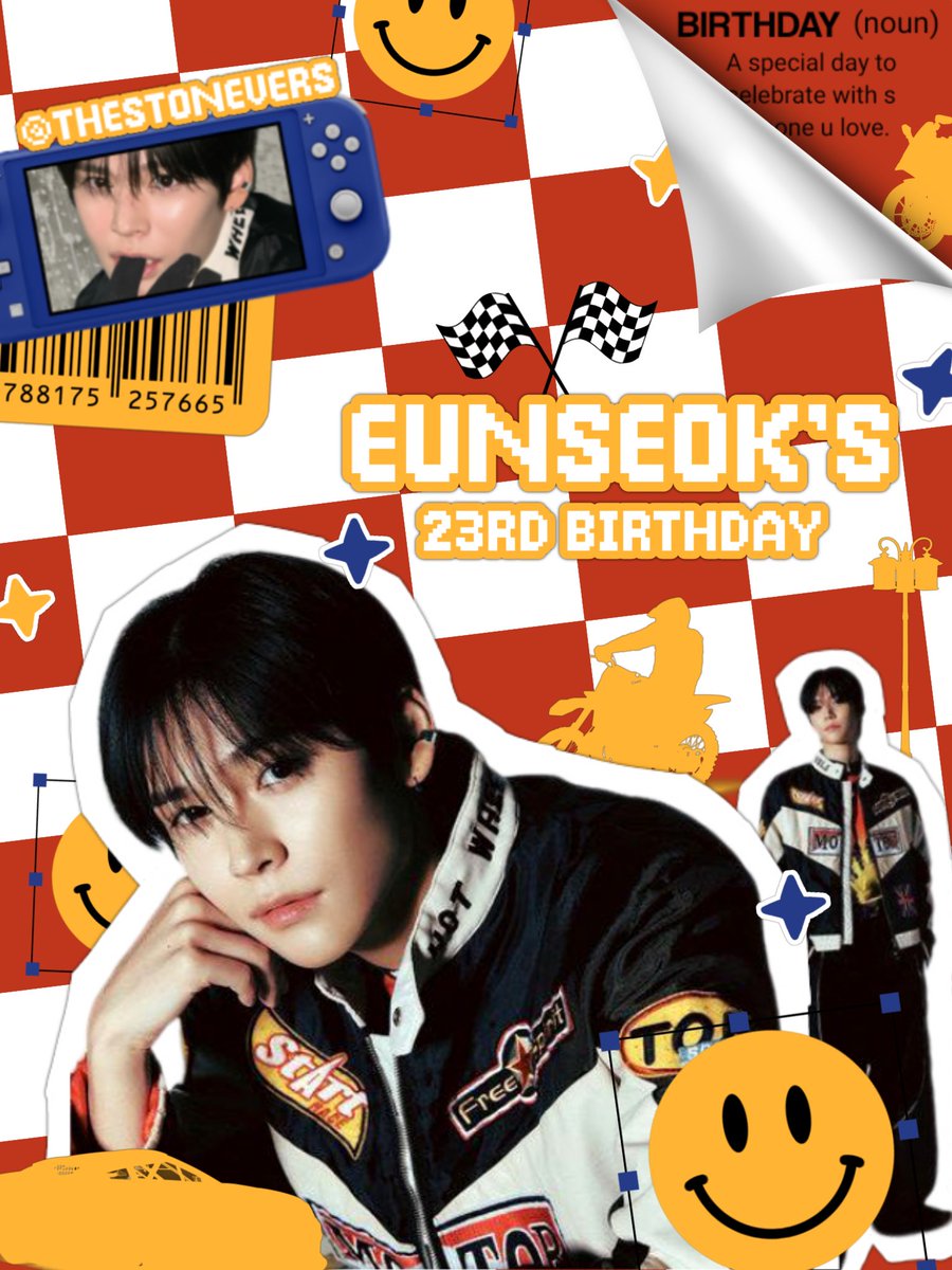 ㅤㅤ 
Rev your engines, because this champion’s trading the track for the stage! Song Eunseok burns rubber on the circuit and sets hearts ablaze with his passion. Sharp and fast, let’s celebrate his 23rd birthday. Bucket up, it’s going to be a wild ride! 🏁
ㅤㅤ