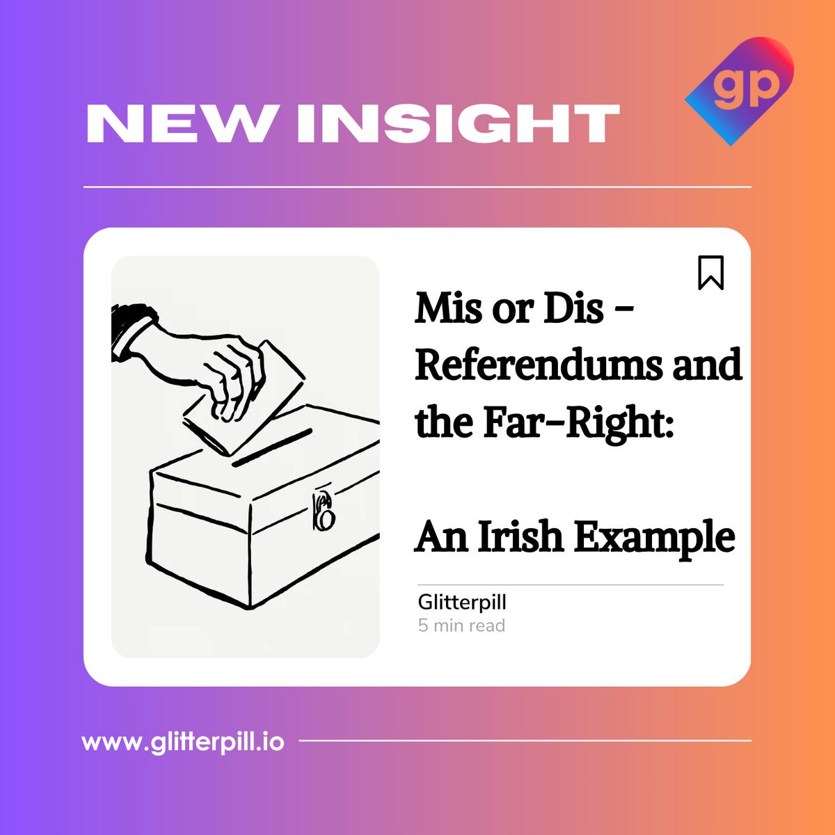 Happy St. Patrick's Day from Glitterpill! Our latest Insight delves into how the #farright exploited discussions from the dual referendum in Ireland on March 8th, using disinformation to promote their own agendas. Explore the Insight here: 👉 glitterpill.io/insights/mis-o…