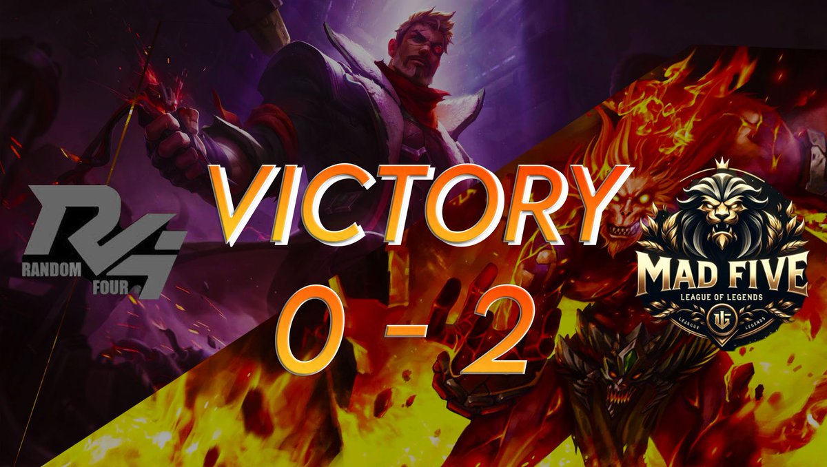 <a href="/MucadeleLigi/">Mücadele</a>'nde Yarı Final karşılaşmalarımızda <a href="/RandomFour1/">Random Four</a> ekibine karşı aldığımız galibiyetlerle finale yükseliyoruz

Rakibimizi güzel oyunlarından dolayı tebrik ederiz.