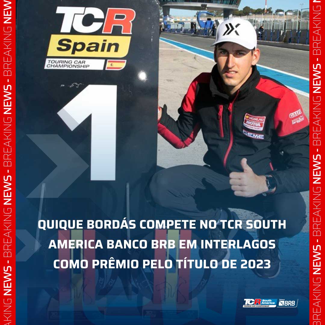 💥TCRWorld 🌐
A nice initiative from the TCR Spain promoter 👏✌️
Quique Bordás competes in the TCR South America BRB in Interlagos as a prize for the 2023 TCR Spain title.

#TCRSeries #TCRSpain #TCRSouthAmerica