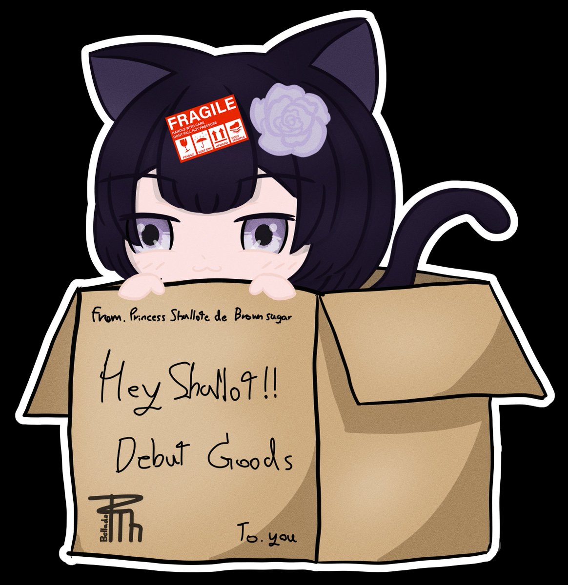BelladoBel881's tweet photo. 37/100 days drawing challenge
@HeyShallot, Cat in the box
#shallust #heyshallot https://t.co/EKuHVoHw4R