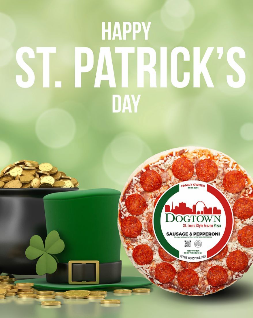 Dogtownpizzas's tweet photo. Happy St. Patricks Day! πππ
#DTP #FrozenFresh #STLstylePizza #FromtheLou #FrozenPizza #PizzaHeaven #DogtownPizza #PizzaforDinner #freshlyfrozen #thinandcrispy #handmadeinstl #creamycheese #thincrust #bestfrozenpizza #stlstyle #LocalSTL #madeinthelou #STLmade #STLpride https://t.co/IENZ4H7oZJ