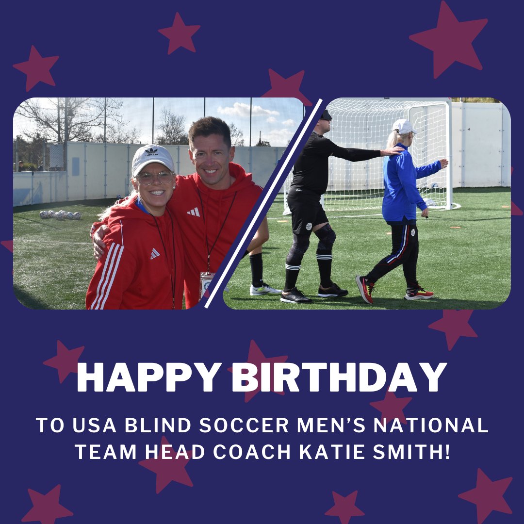 Wishing a very happy birthday to USA blind soccer men's national team head coach Katie Smith, have a great day!