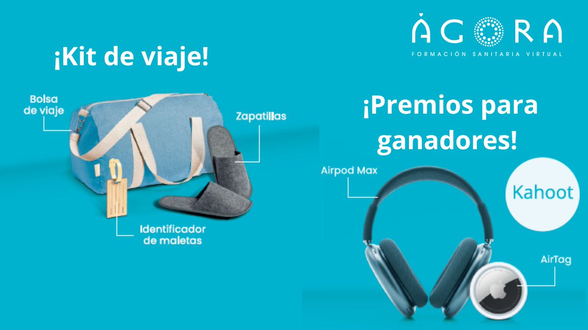 El 🗓️19 y 20 de marzo os esperamos en los talleres de Ágora en #Infarma2024. ¡Llévate tu kit de viaje ✈️!

Os animamos a que participéis en los talleres y pongáis a prueba los conocimientos adquiridos durante el mismo. ¡El más rápido tiene premio! 

🔗bit.ly/3IlCF7G