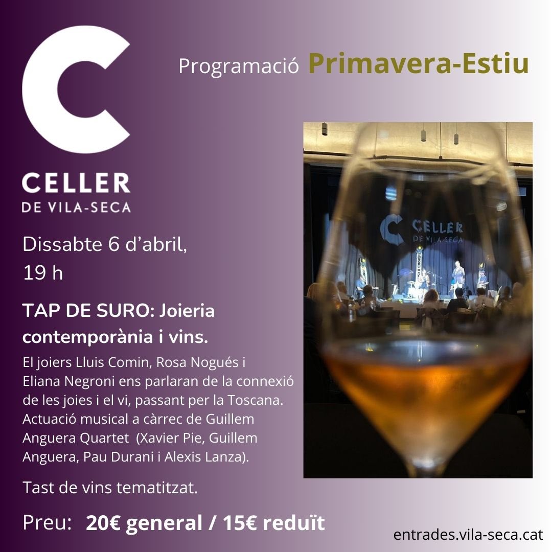 Preneu nota 👇👇👇
#culturavilaseca #quèfem #vins #jazz @EADTarragona @ftgURV