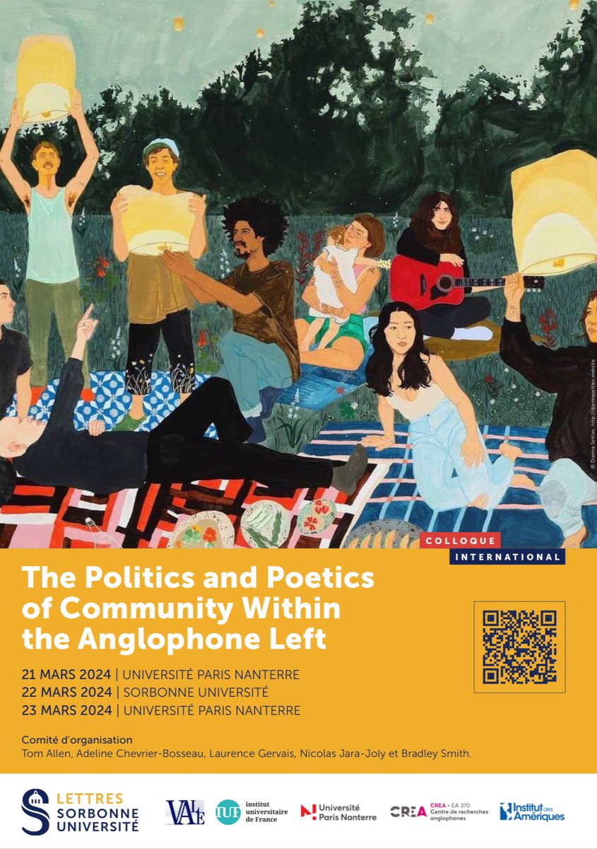 This week! Some colleagues and I have organized an international conference on the theme of left-wing approaches to community. Check out the program and sign up to come for free at this website: poeticspoliticsconf.sciencesconf.org
#community #nanterre #sorbonne