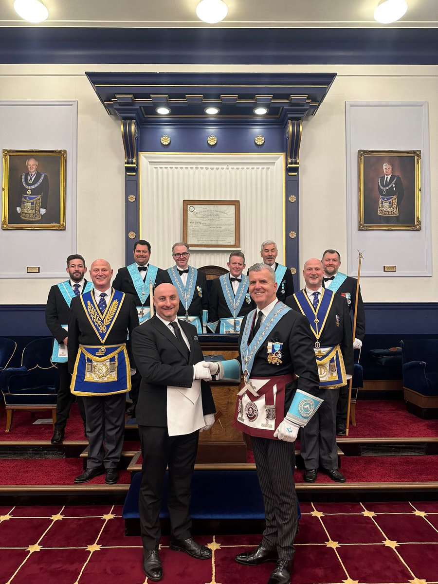 JT4074's tweet photo. Fantastic night at Jasper Tudor lodge No4074 last night with the new team, many congratulations to our initiate Bro Paul https://t.co/bzTYP42v0R