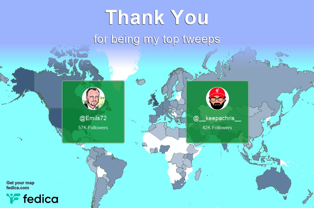 Special thanks to my top new tweeps this week <a href="/Emils72/">Emilio Cogliani</a>, @__keepachris__