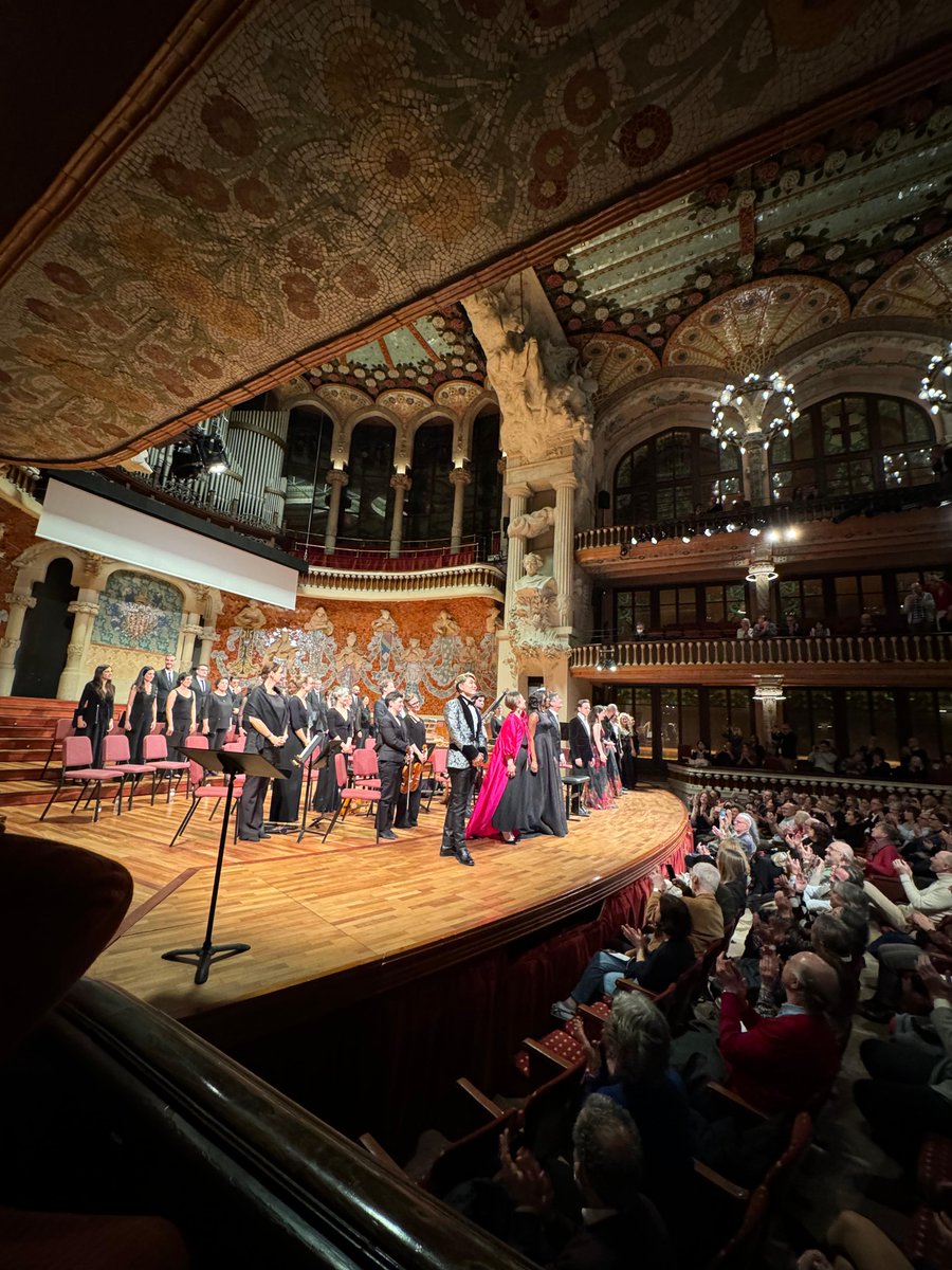 Last night at Palau de la Musica Catalana at the end of the first of two performances of Monteverdi’s Coronation of Poppea. A glorious audience and beautifully warm applause.