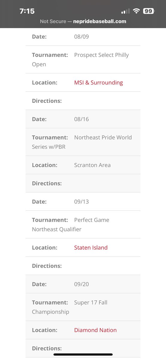 Summer Schedule 2024 Northeast Pride
