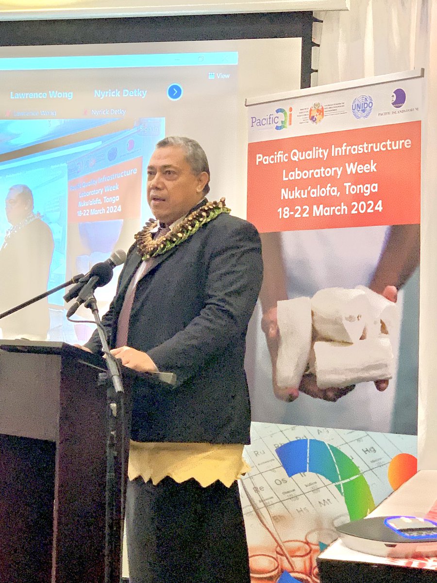 TikoicoloJ's tweet photo. The PQI Laboratory Week was officially opened by Dr. Siale ‘Akau’ola, Minister for Health of the Kingdom of Tonga 🇹🇴. The obj. of the Lab Week is to improve reliable testing services in the Pacific region and it provides an opportunity for networking. #UNIDO #PQI #SPIRIT #PPIU https://t.co/938dqXbBep