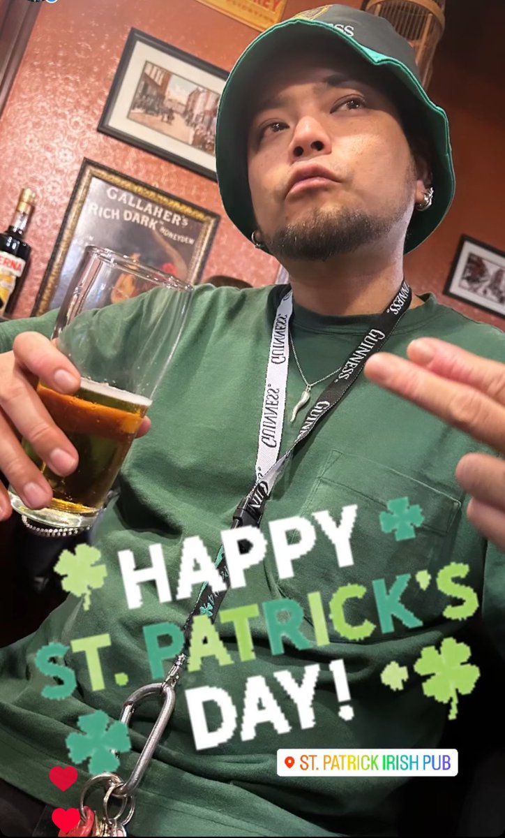 96Roll's tweet photo. St. Patrick’s day🍀🍻
#milano
#hairstylist
#ミラノ在住日本人美容師
#yoheikuroshima https://t.co/0ghyFYDY5o