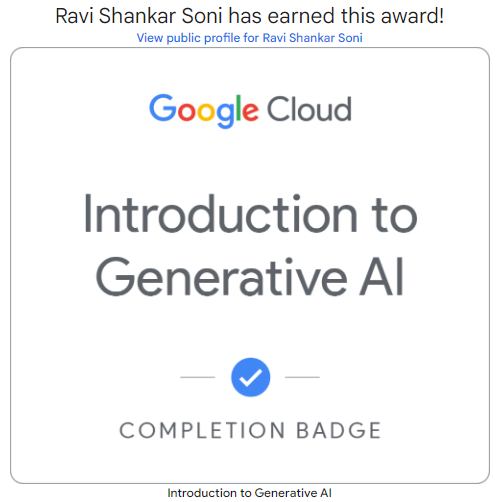 Excited to share the latest #GoogleCloudBadge I've earned on #GoogleCloudSkillsBoost cloudskillsboost.google/public_profile…