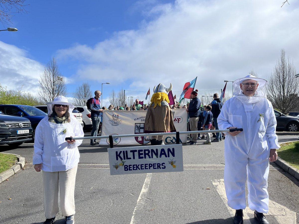 Feeling the Viking connection @NaomhOlaf #viking @Stepaside #stepasideparade2024 #StPatricksDay2024 #beekeepers