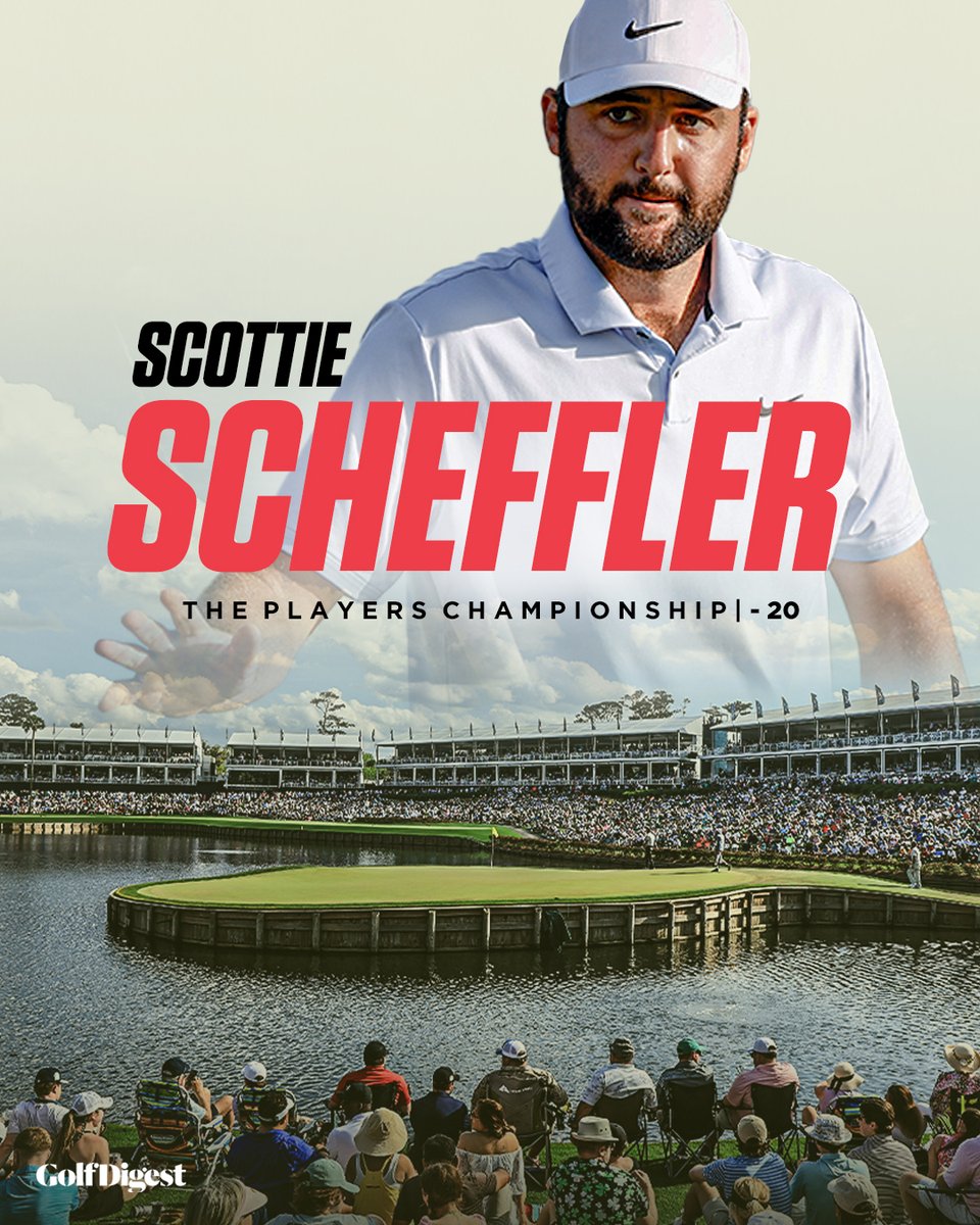 GolfDigest's tweet photo. THE FIRST TO EVER GO BACK-TO-BACK AT THE PLAYERS! 🏆🏆

THE WORLD NO. 1 IS UNSTOPPABLE. https://t.co/Ag1c81vdeH