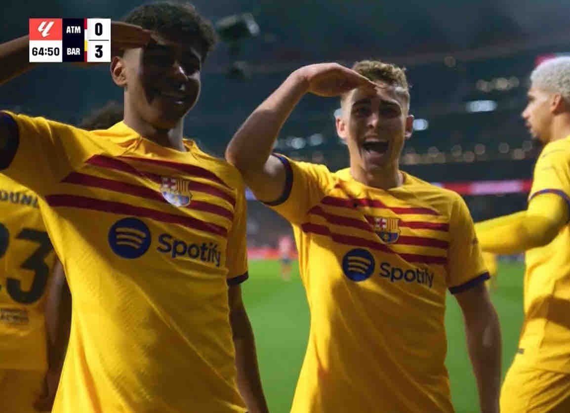 BarcaUniversal's tweet photo. Lamine - 16
Cubarsi - 16
Fort - 17
Gavi - 19 
Vitor Roque - 19
Pedri - 20 
Balde - 20
Fermin - 20

Future is bright. https://t.co/C9w7owbs7J
