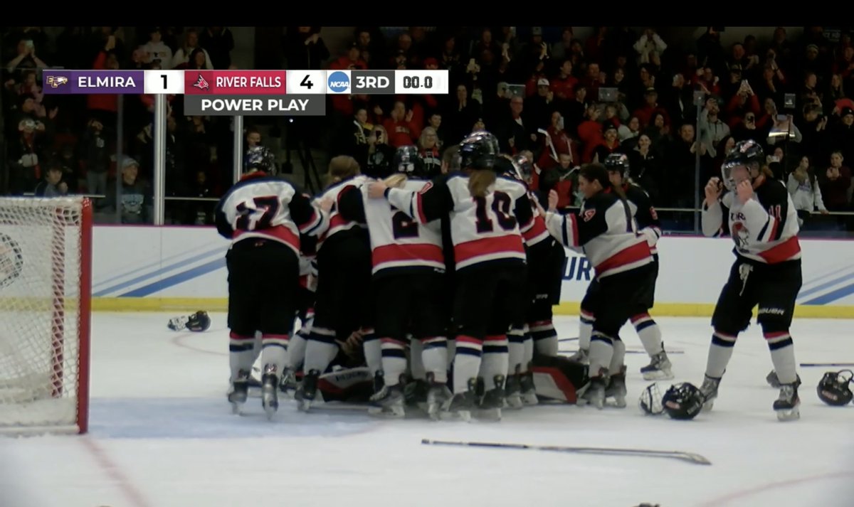 PERFECTION! 31-0-0

#1 <a href="/UWRFHockey/">UWRF Womens Hockey</a> defeats <a href="/ElmiraWHKY/">Elmira College Women’s Hockey</a> 4-1 to win the 2024 Women's #d3hky National Championship!

Falcons finish the season a perfect 31-0-0! 

<a href="/UWRFFalcons/">UW-River Falls Athletics</a> <a href="/MYHockeyRanking/">MYHockey Rankings</a> <a href="/D3Direct/">D3Direct</a>