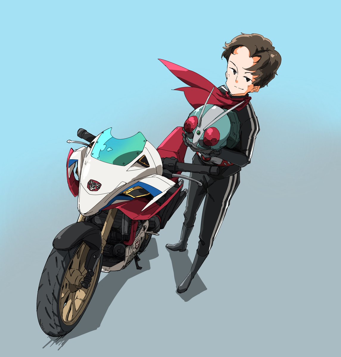 「シン・仮面ライダー1周年 」|ないつきプラーナ強制排出補助機構付初期型のイラスト