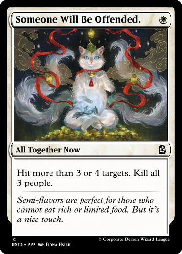 RosewattaStone's tweet photo. Lucky Offering #GoogleTranslatesMTG #StPatricksDa https://t.co/1nqiWqg3D8