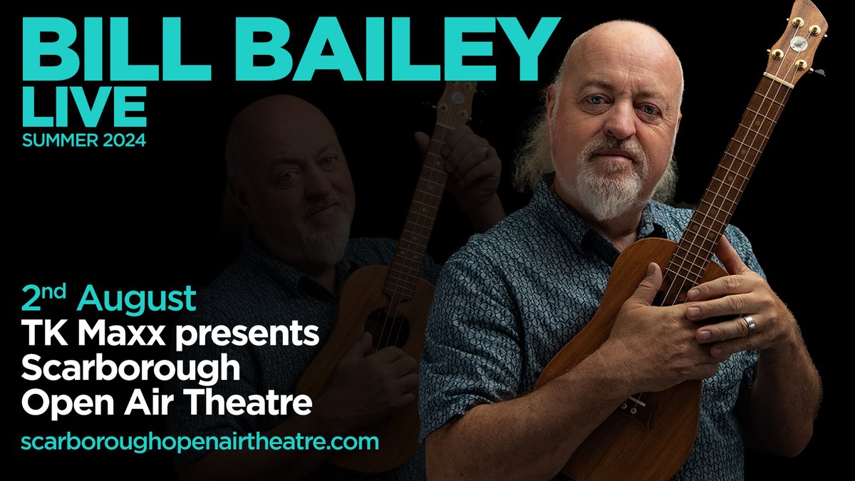 Master comic & musical maestro @BillBailey will bring his critically acclaimed live show to the Yorkshire Coast this Summer! Tickets on sale Friday at 9am, presale access 🎟️ cuffeandtaylor.com/register #TKMaxxPresents
