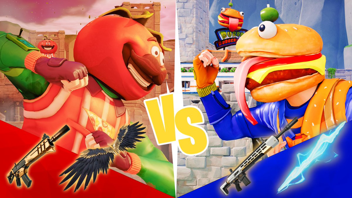 FallnUEFN's tweet photo. 🍅TOMATO VS🍔DURRR GUN GAME

CODE: 0469-5362-8623

🔴TEAM VS TEAM🔵
💥20 PLAYERS MAX💥
🆕NEW SEASON WEAPONS🆕
🔫COOL GUNS🔫
😀FUN TO PLAY WITH FRIENDS😀
🧠MADE IN UEFN🧠 https://t.co/eYAzNu2B29