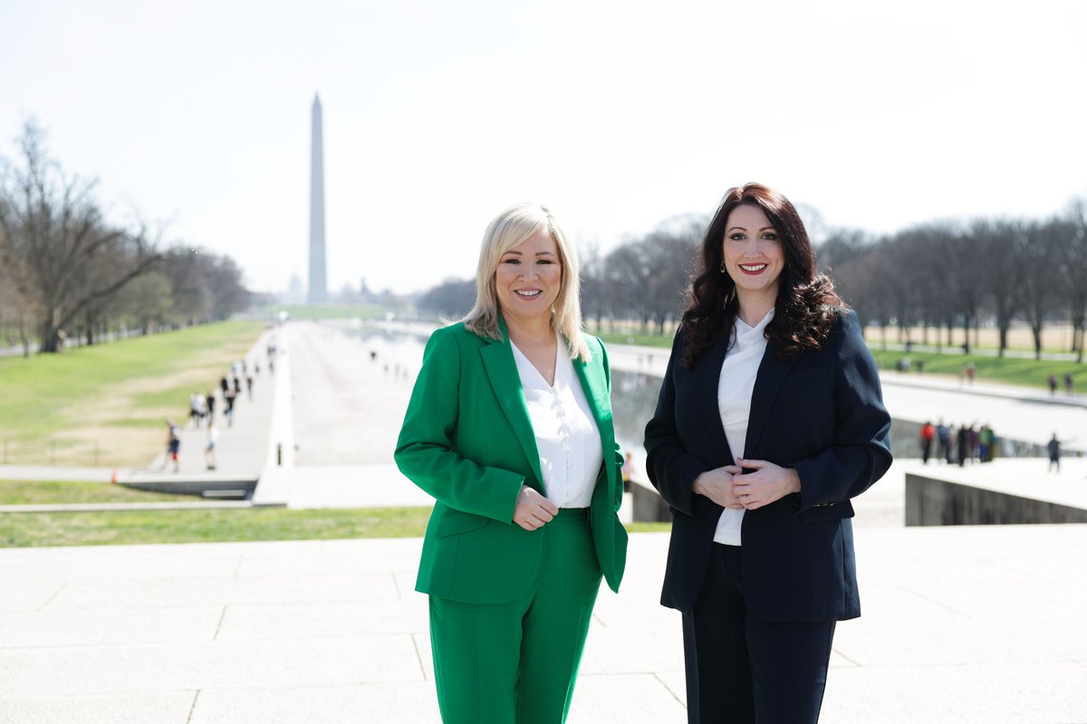 First Minister Michelle O’Neill and deputy First Minister Emma Little-Pengelly today met with @POTUS Joe Biden to discuss the importance of securing investment to grow our economy and develop key relationships and networks across the US. More info⬇️ executiveoffice-ni.gov.uk/news/us-visit-…