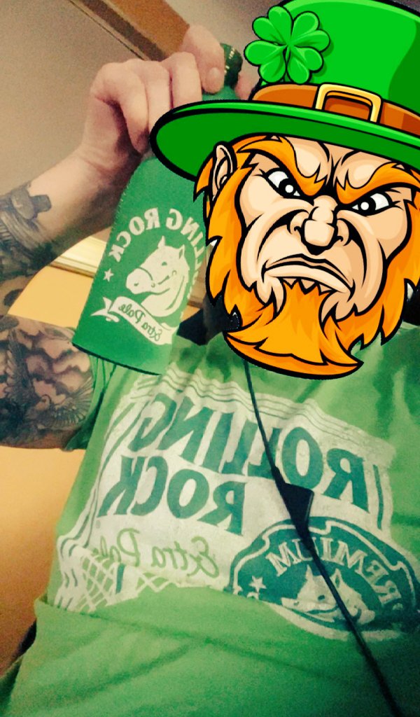 TheRealSilak's tweet photo. ST.PATTY AINT READY FOR THE ROCK!!! #RollingRock #StPatricksDay https://t.co/KVGuf6fCol