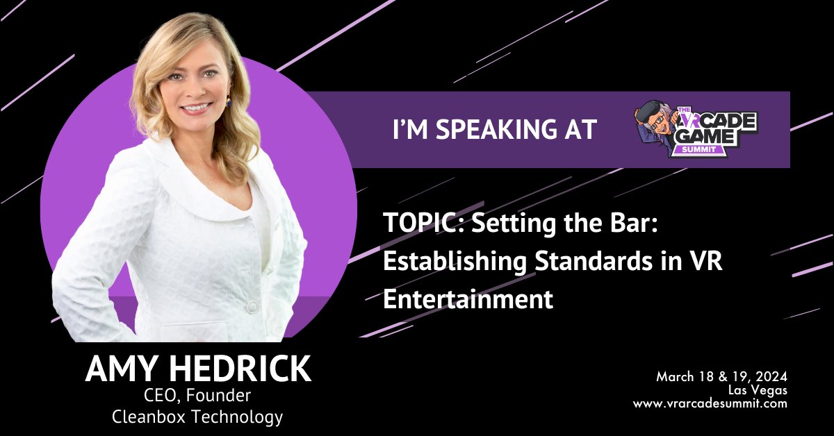 cleanboxtech's tweet photo. Our #CEO speaks!!
#Vegas @AmusementExpo part of the #VRArcadeGameSummit
https://t.co/wmff7ljH5K
#VR #VRArcade #VRHygiene #Cleanbox https://t.co/VF2IN3YRIE