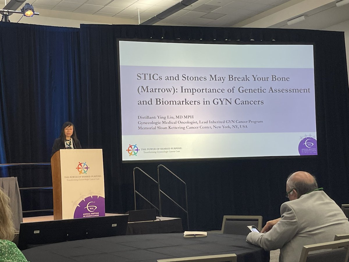 Amazing presentation by our fellow Stephen Graves on PFS and OS in HRD ovarian cancer without a BRCA mutation and expert distillation by @YingLiu88 @TeamOvary_MSK @TeamEndo_MSK