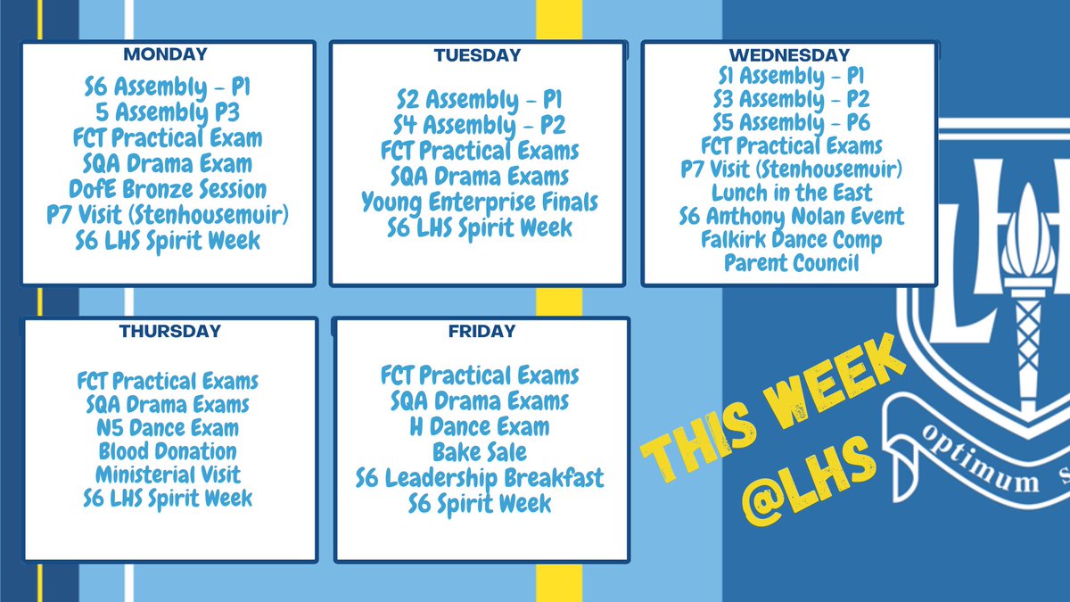 📢🆕 📰 this week @larberthigh 📢