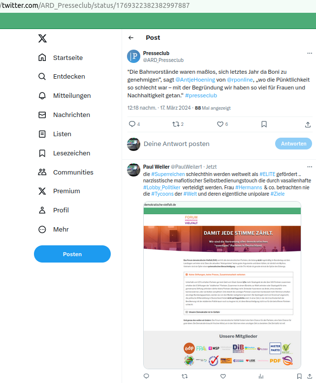 PaulWeiler1's tweet photo. @CarenMiosgaTalk @MSchularick n der Sendung wie in #ARD_Presseclub werden viele #INFOS einfach weggelassen .. Journalistin  #HeleneBubrowski wies daraufhin. Fakt ist wir haben genug #Geld nur gebunkert bei #elite #Superreiche daher AUFSTEHEN https://t.co/UN3Y3OuZFC https://t.co/h6BEnxvyon https://t.co/ZNm2o2QZmr